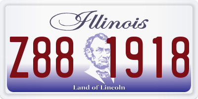 IL license plate Z881918