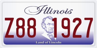 IL license plate Z881927
