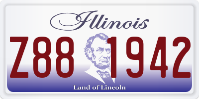 IL license plate Z881942