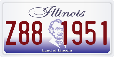 IL license plate Z881951