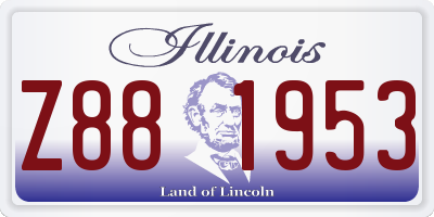 IL license plate Z881953
