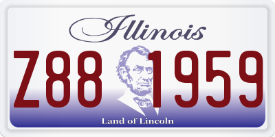 IL license plate Z881959