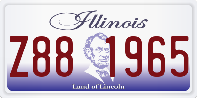IL license plate Z881965