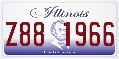 IL license plate Z881966