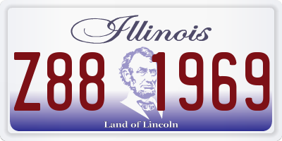IL license plate Z881969