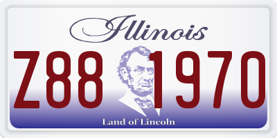 IL license plate Z881970
