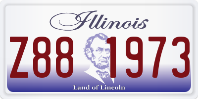 IL license plate Z881973