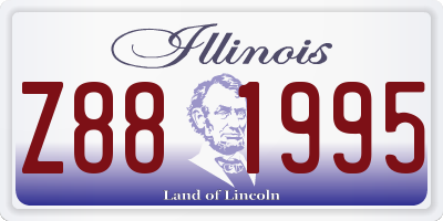 IL license plate Z881995