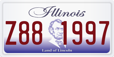IL license plate Z881997