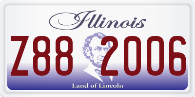 IL license plate Z882006