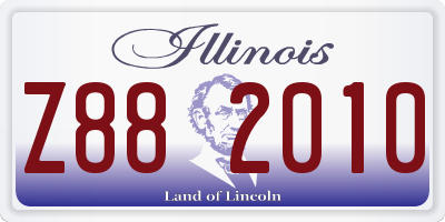 IL license plate Z882010