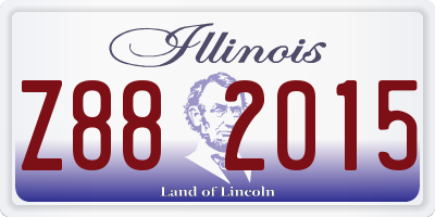 IL license plate Z882015