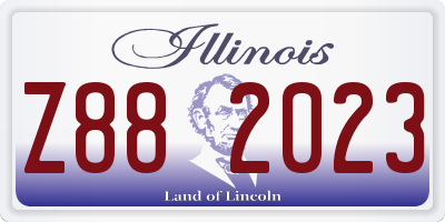 IL license plate Z882023