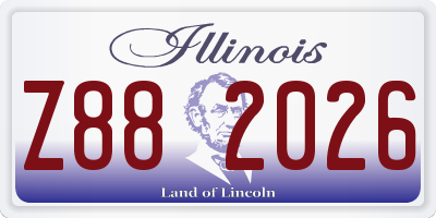 IL license plate Z882026