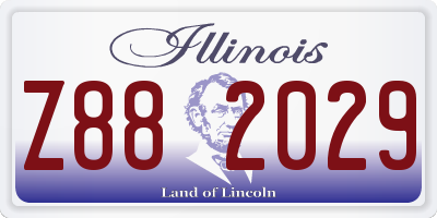 IL license plate Z882029