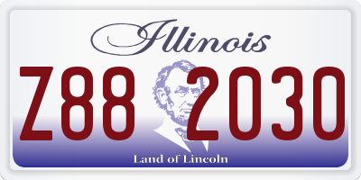 IL license plate Z882030