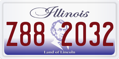 IL license plate Z882032