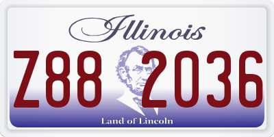 IL license plate Z882036