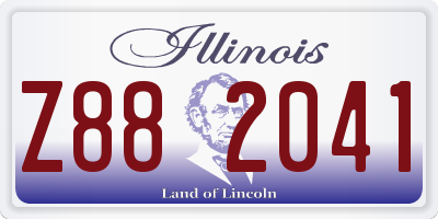 IL license plate Z882041