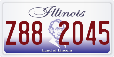 IL license plate Z882045