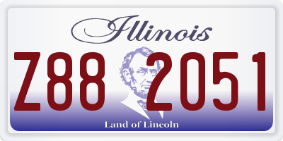 IL license plate Z882051