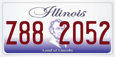 IL license plate Z882052