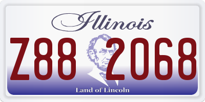 IL license plate Z882068