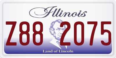 IL license plate Z882075