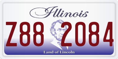 IL license plate Z882084