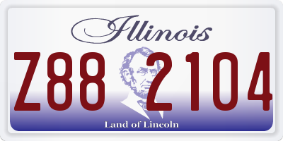 IL license plate Z882104