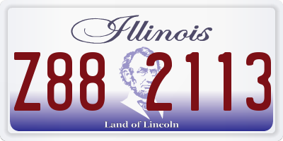 IL license plate Z882113
