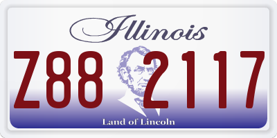 IL license plate Z882117