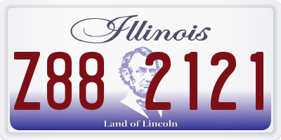 IL license plate Z882121