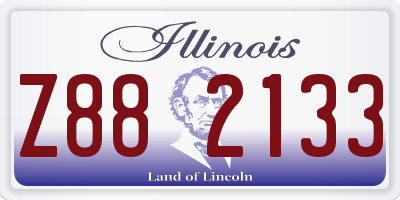 IL license plate Z882133