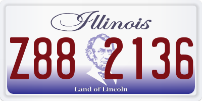 IL license plate Z882136