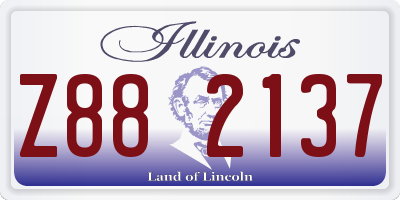 IL license plate Z882137
