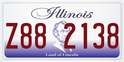 IL license plate Z882138