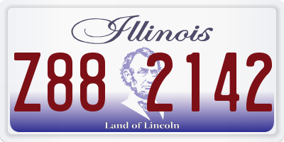 IL license plate Z882142