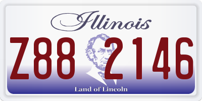 IL license plate Z882146