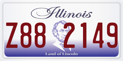 IL license plate Z882149