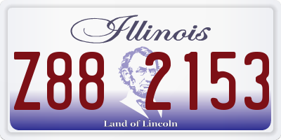 IL license plate Z882153