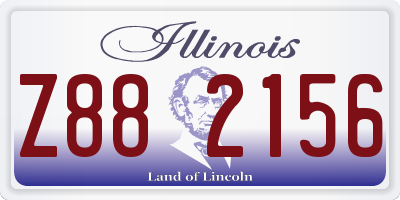 IL license plate Z882156