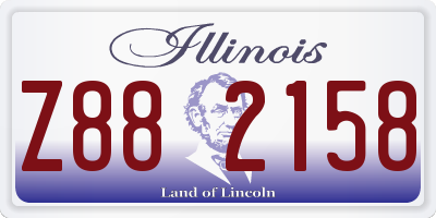 IL license plate Z882158