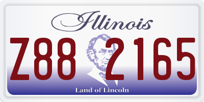IL license plate Z882165