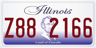 IL license plate Z882166