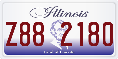 IL license plate Z882180
