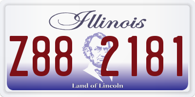 IL license plate Z882181