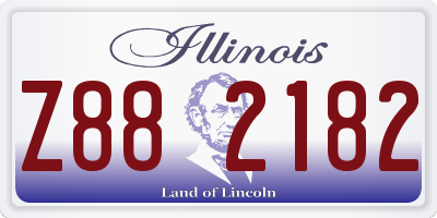 IL license plate Z882182