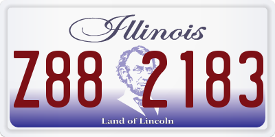 IL license plate Z882183