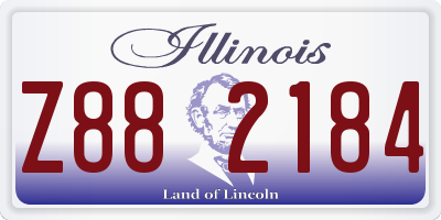 IL license plate Z882184
